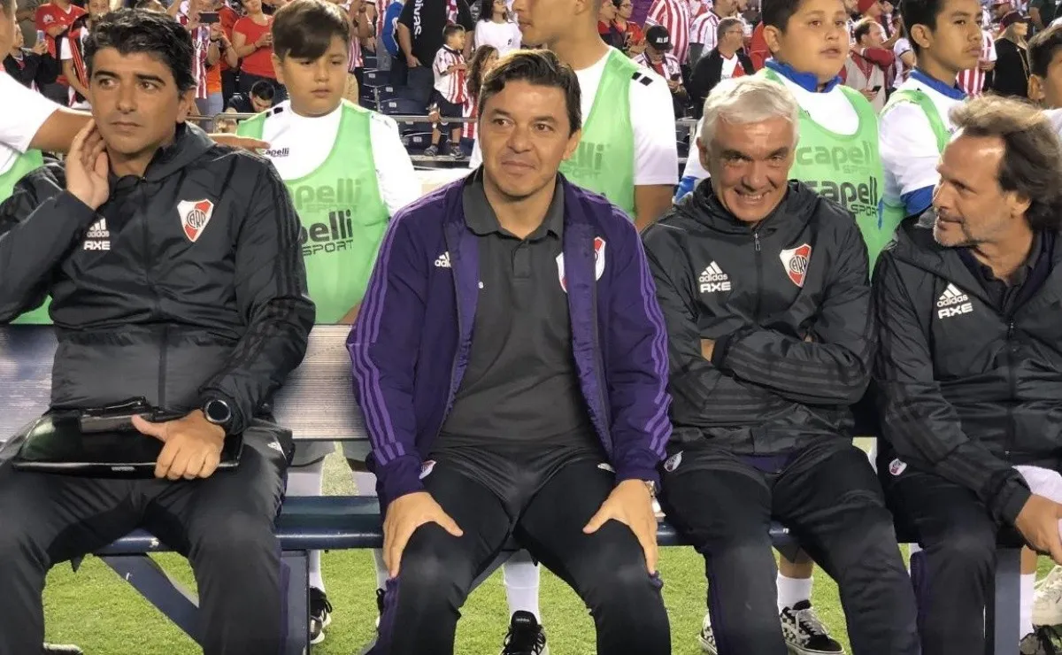El entrenador de River confesó que le gustó el rendimiento de su equipo.