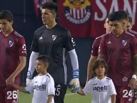 Así lucieron los jugadores la nueva camiseta de River