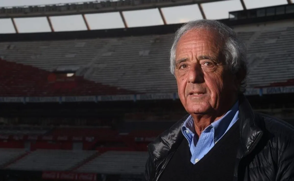 D'Onofrio en el estadio Antonio Vespucio Liberti.