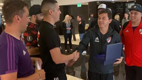 Gallardo recibió a la Filial Los Ángeles.