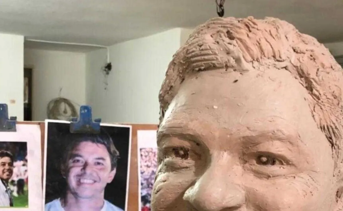 El boceto de arcilla ya está confeccionado.