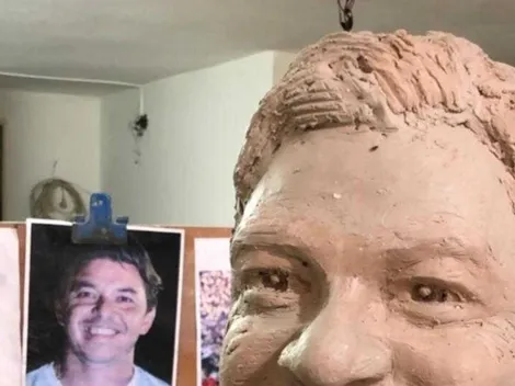 Comenzaron los trabajos para hacer la estatua de Gallardo