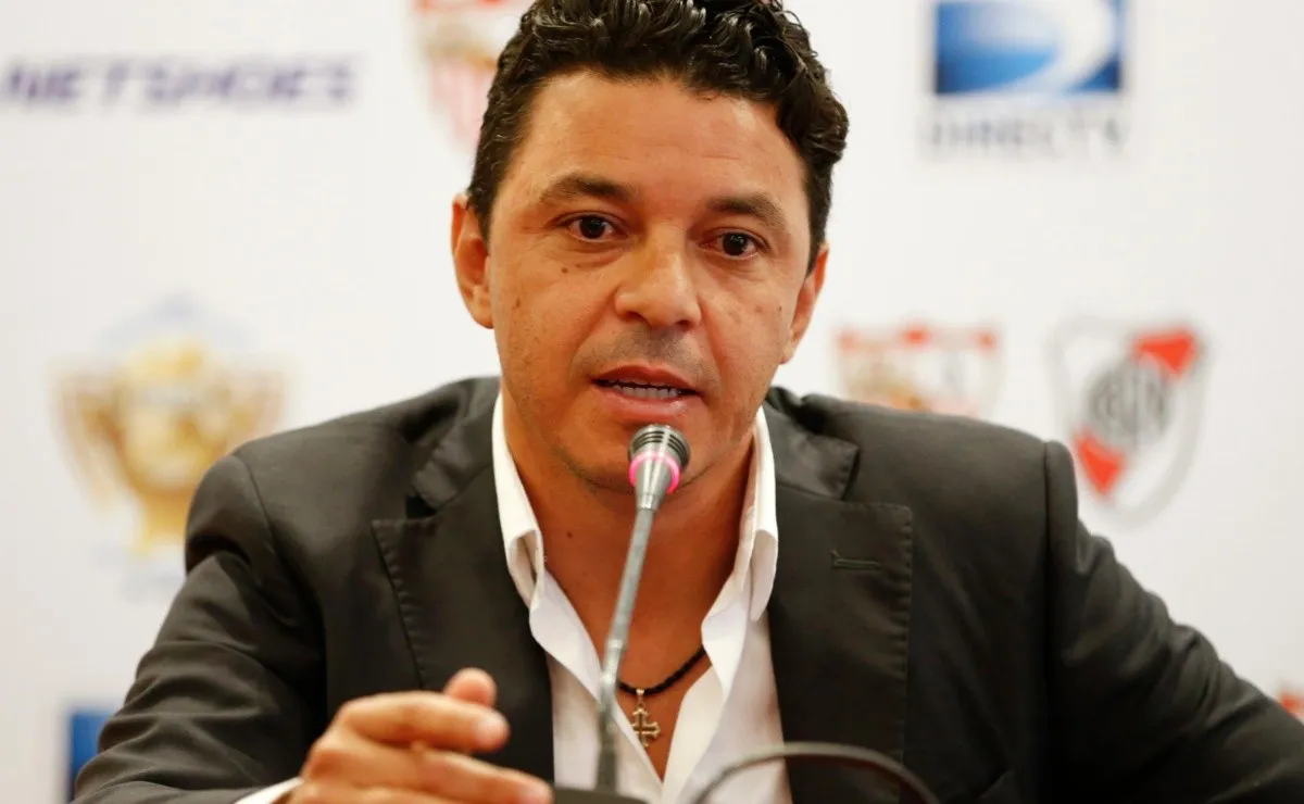 Marcelo Gallardo habló en conferencia de prensa.