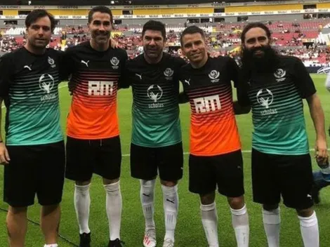 Se juntaron varios cracks con pasado en River y hubo magia en México