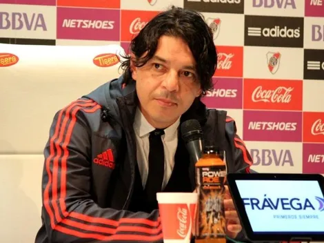 La frase de Gallardo al asumir como DT: "Primero River, segundo River y tercero River"