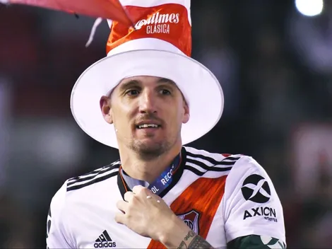 El desatado festejo de Armani tras el gol de Suárez