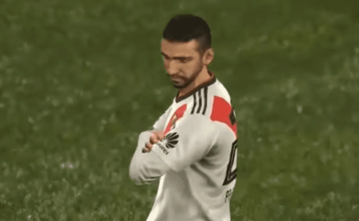 Franco Colagrossi recreó el gol del delantero a Ahtletico Paranaense.