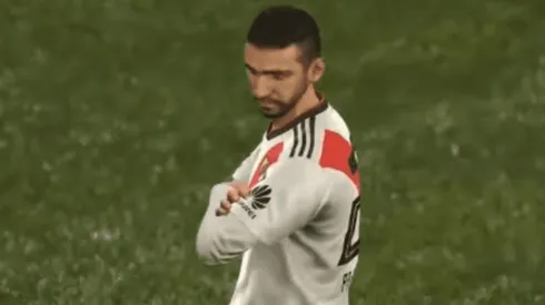 Franco Colagrossi recreó el gol del delantero a Ahtletico Paranaense.