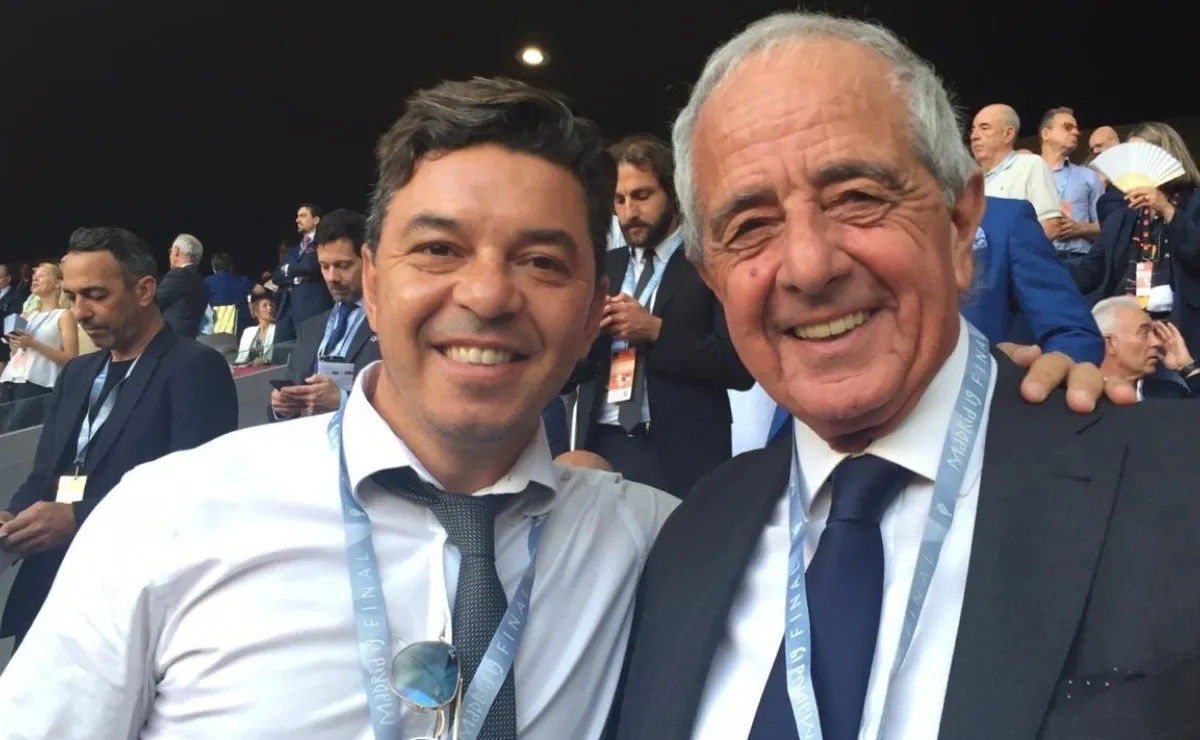 El DT y el presidente estuvieron presentes en la final de la Champions entre Liverpool y Tottenham