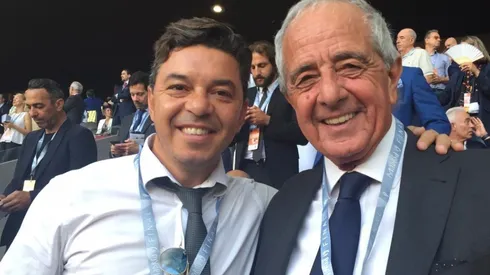 El DT y el presidente estuvieron presentes en la final de la Champions entre Liverpool y Tottenham