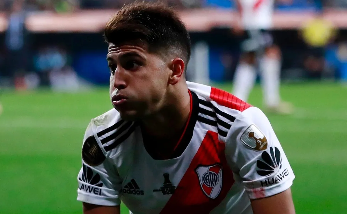 El segundo tiempo recién comenzaba cuando Exequiel Palacios remató al arco.