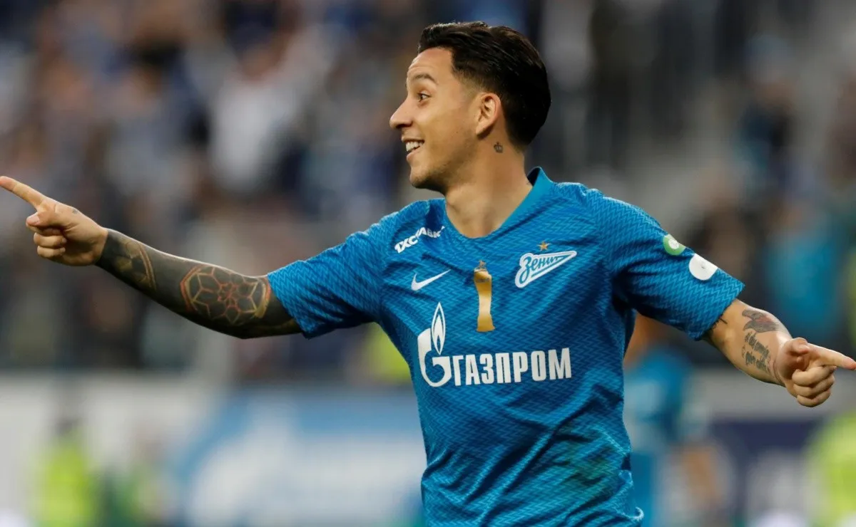 Seba se consagró campeón en el fútbol ruso con Zenit.