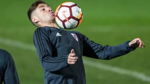 Montiel sufrió una molestia en la práctica de esta mañana.