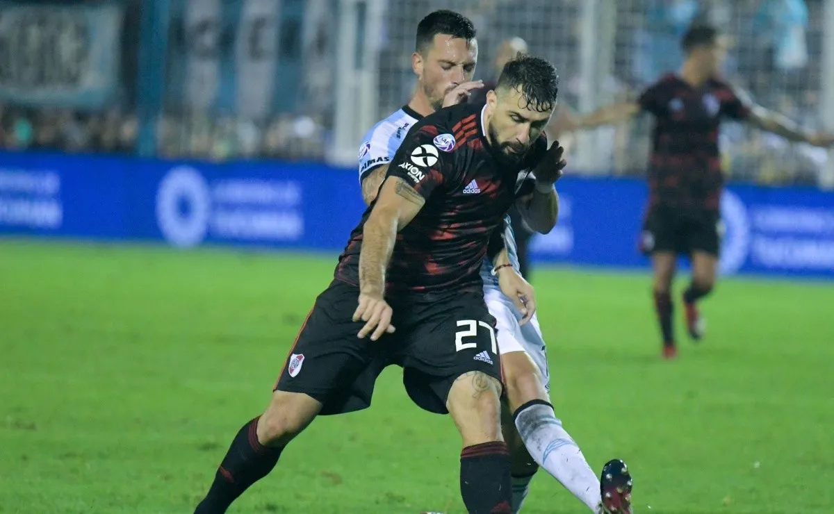 Lucas Pratto, hoy, es el primer delantero de River.