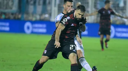 Lucas Pratto, hoy, es el primer delantero de River.