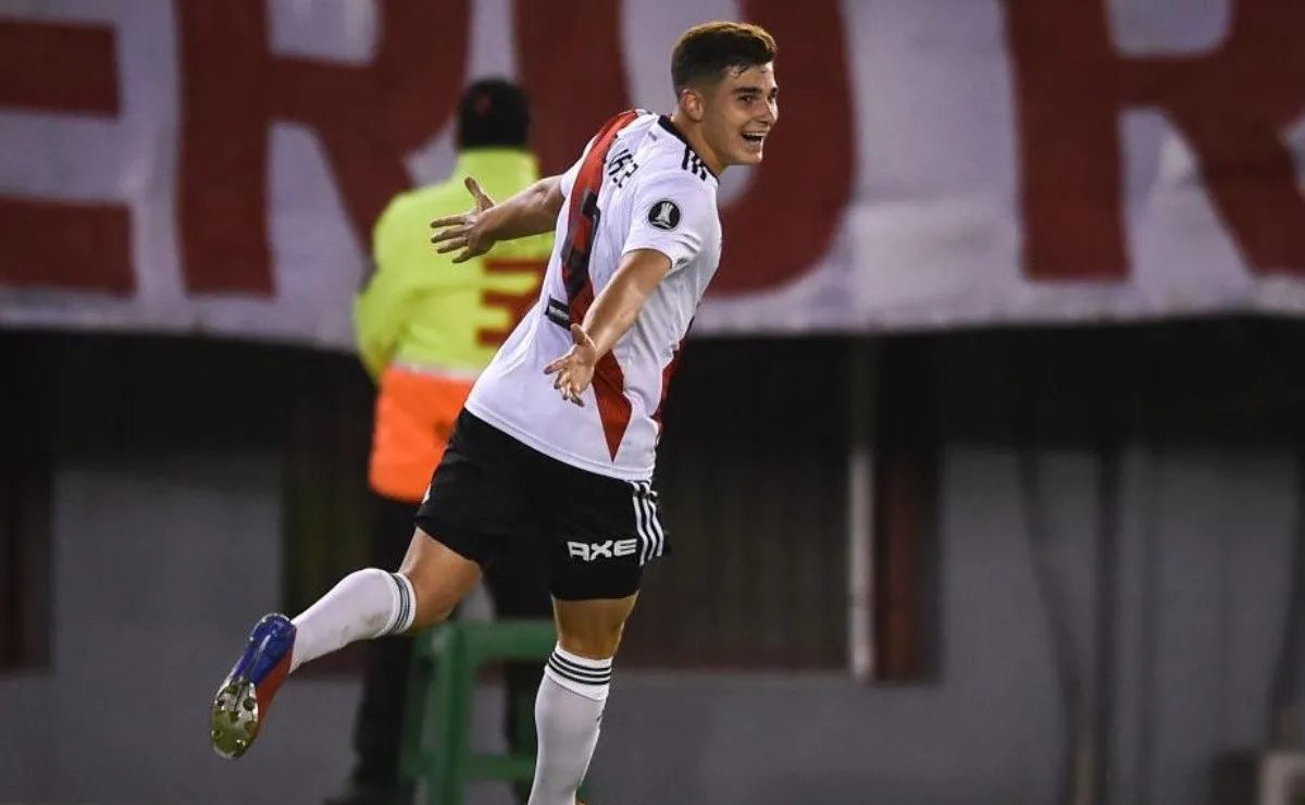 Álvarez lleva 13 partidos oficiales en River, y convirtió 2 goles