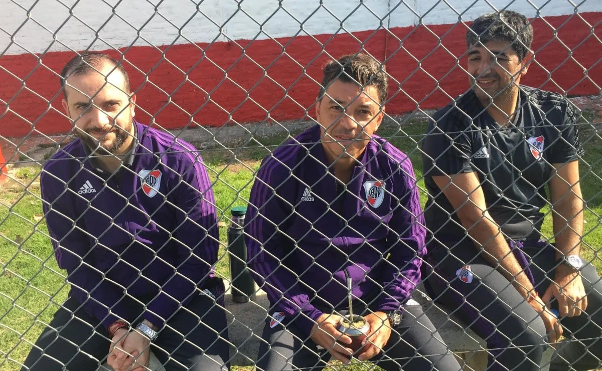 Gallardo siguió atentamente a la Reserva de River.
