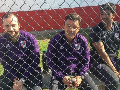 Gallardo está en todo: fue a ver la Reserva de River en La Quemita