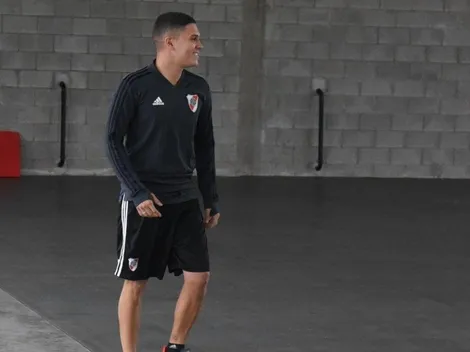 Quintero volvió a entrenarse en River