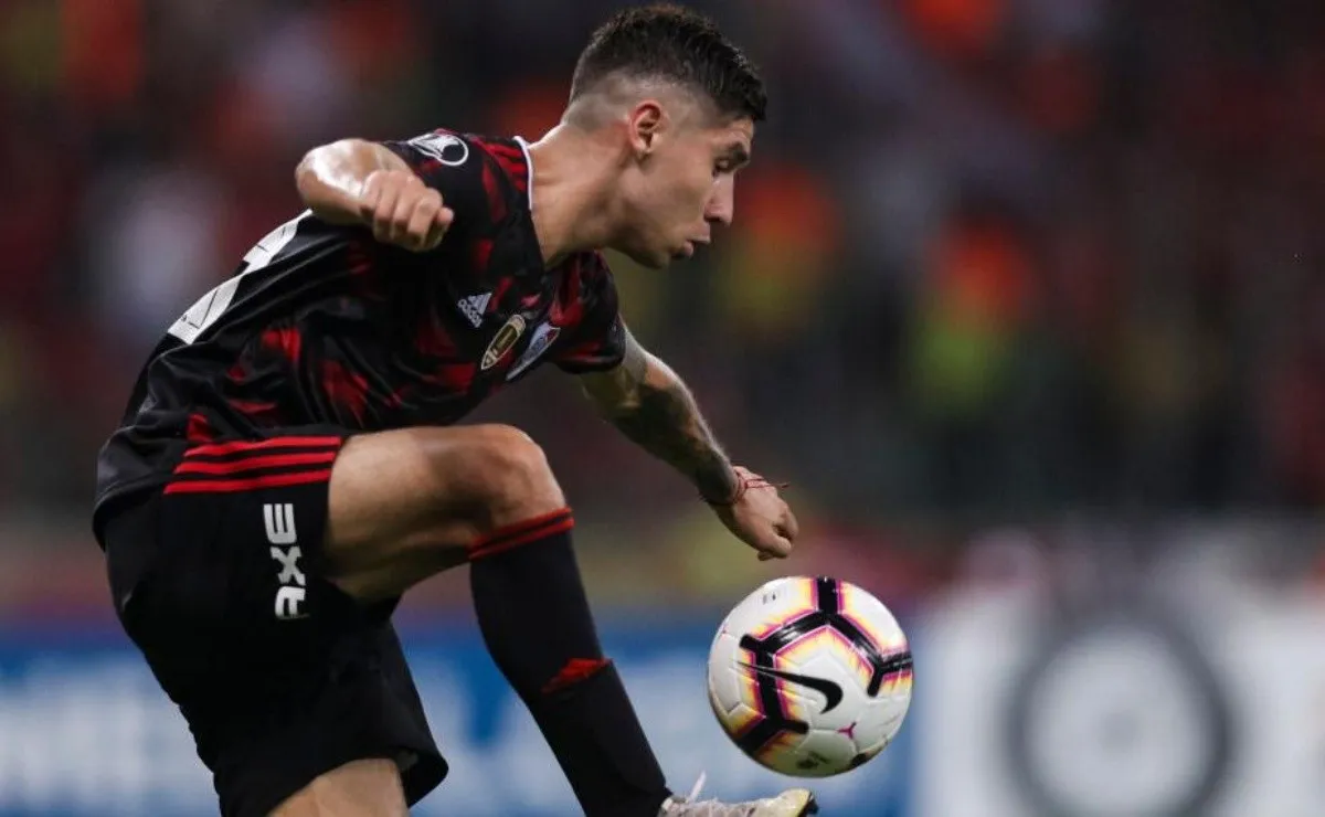 Montiel no podrá jugar la última fecha del grupo ante Internacional por acumulación de amarillas