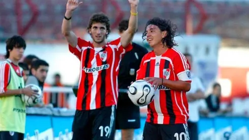 Higuaín y Gallardo, juntos en River.