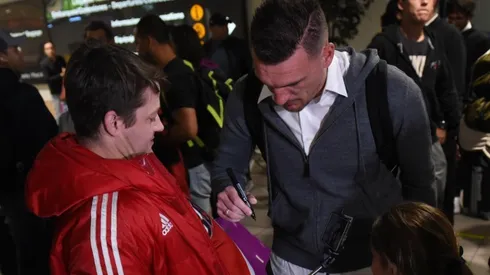 El equipo de Gallardo llegó alrededor de las 22 horas a tierras trasandinas.