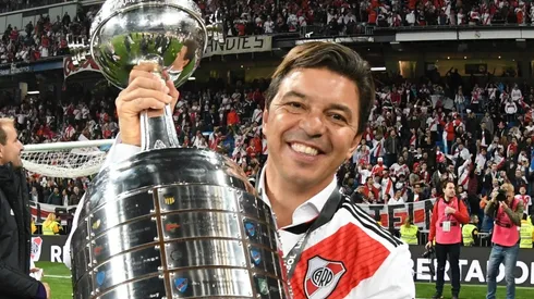 Marcelo Gallardo ganó tres Libertadores en River: dos como técnico y una sienda jugador. (FOTO: Getty)