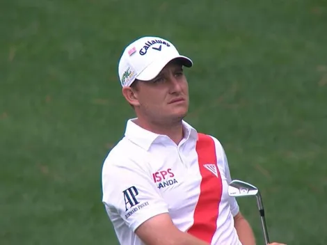 Por primera vez en la historia, un jugador profesional de golf juega con una camiseta de fútbol