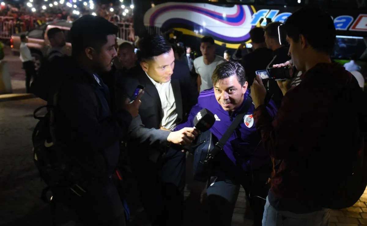 El Millonario arribó a la provincia norteña apenas empezada la noche del martes.