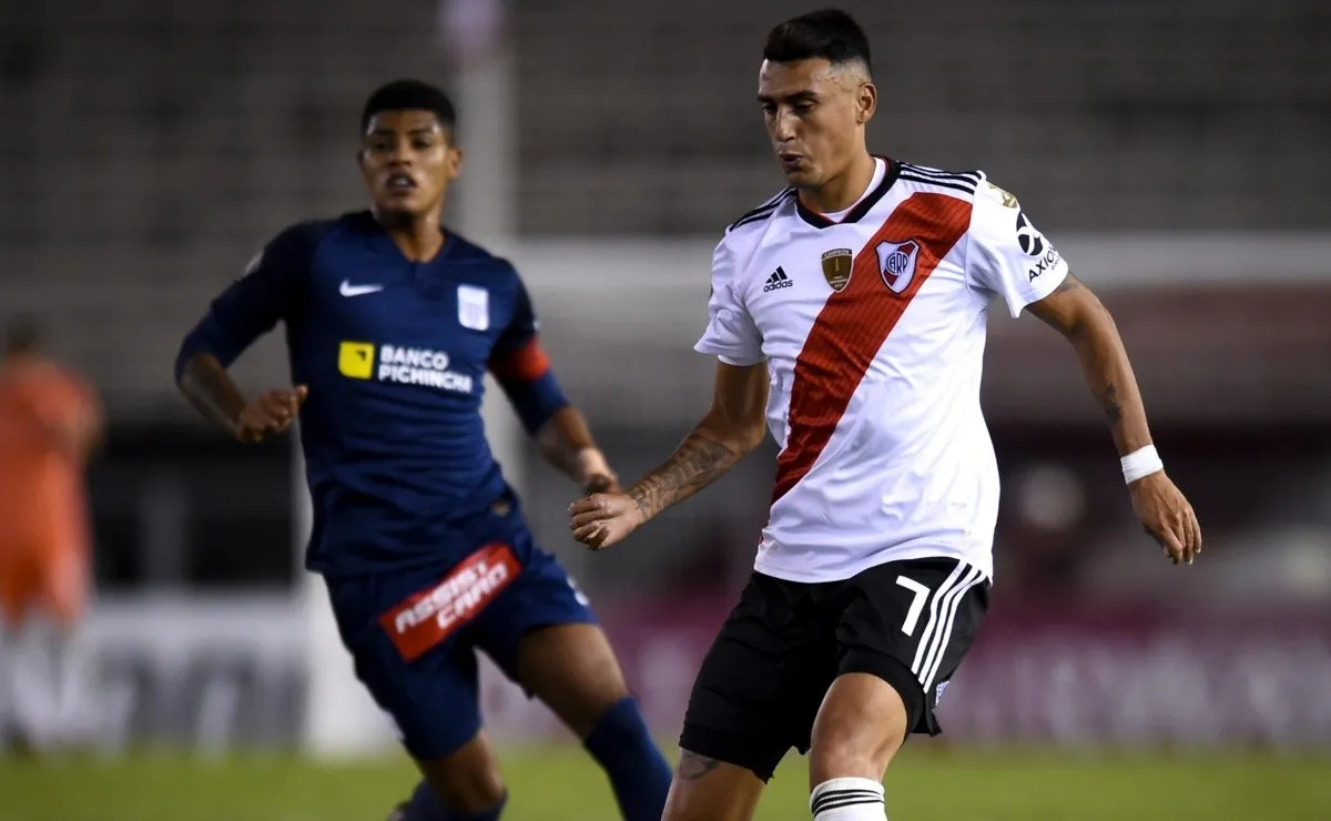 Suárez lleva cuatro goles con la camiseta de River, y fue el primero en Copa Libertadores