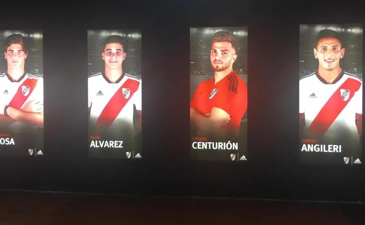 Las nuevas gigantografías que se lucen en el anillo del Monumental.