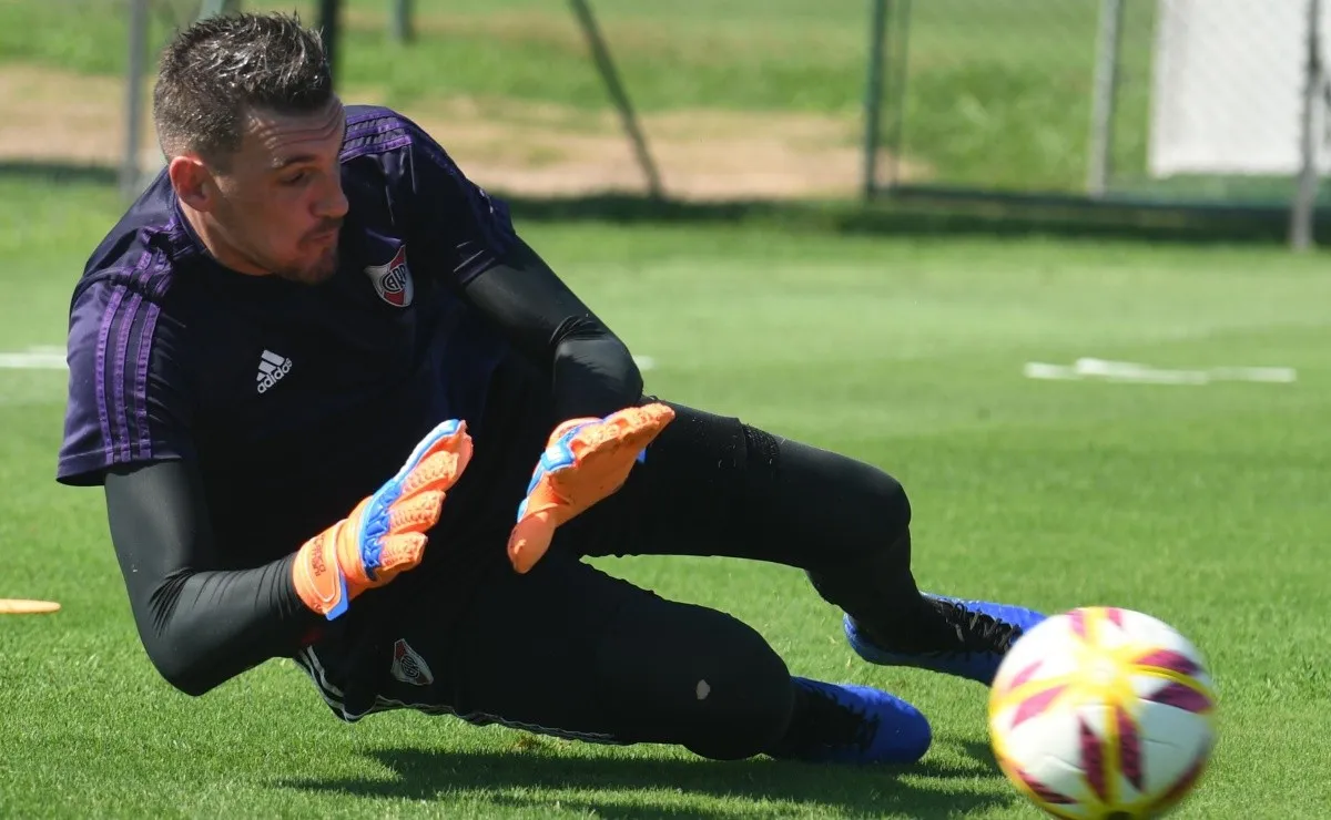 Franco Armani se desgarró el sábado 30 de marzo.