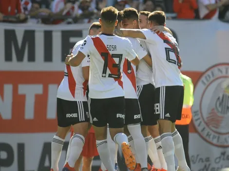 River terminó jugando con 8 jugadores surgidos en el club