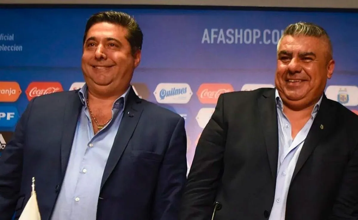 Angelici y Tapia, el vicepresidente y presidente de la AFA respectivamente.