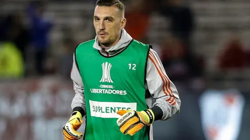 Armani sufrió un problema muscular en la victoria ante Talleres.