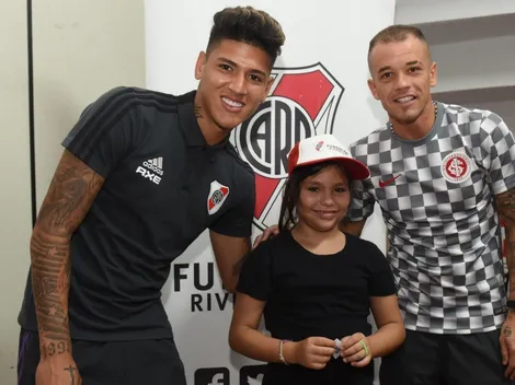 D'Alessandro y River, Sin Fronteras en Porto Alegre