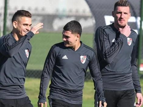 Quintero visitó el River Camp y se entrenó en el gimnasio