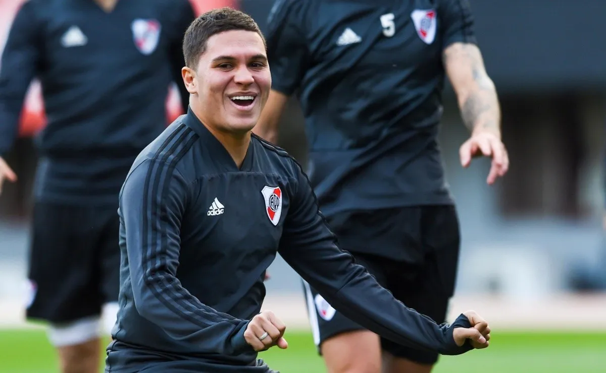 El volante de River se mostró contento en las redes sociales.