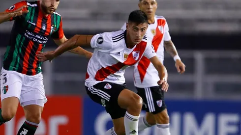 Fabrizio Angileri lleva dos partidos oficiales (180 minutos) en River, ambos por la Copa Libertadores.