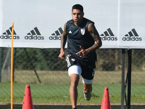 Enzo Pérez trabaja para volver a las canchas