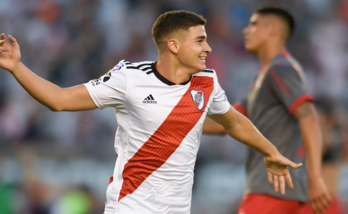 Julián Álvarez habló tras convertir su primer gol en la Primera de River
