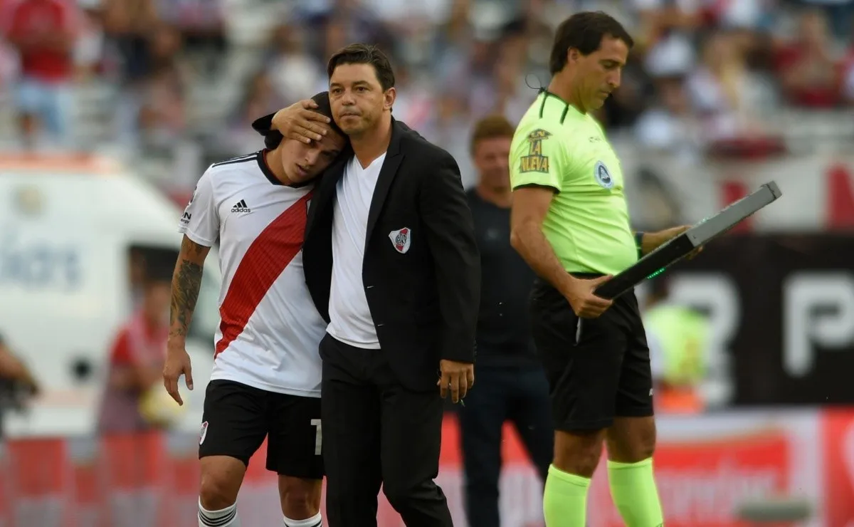 El entrenador de River se manifestó sobre la performance mostrada por Juan Fernando.