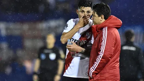 Enzo Pérez y Gallardo, un dúo que se entiende en River.
