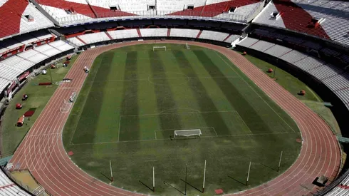 River nunca había jugado sin gente en el estadio Monumental.