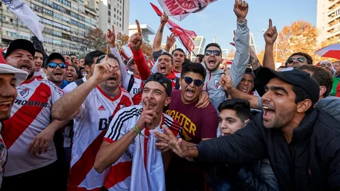 Los hinchas de River, no importa cómo, siempre están presentes.