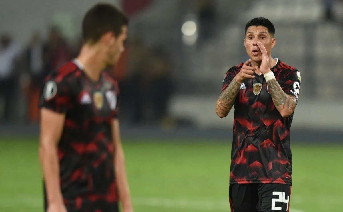 El goleador de River en el empate ante Alianza Lima confesó qué fue lo que le dijo Pérez.