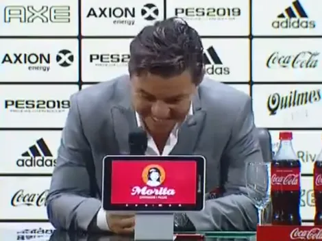 "Vino el tercero", ¡y Gallardo no pudo contener la risa!