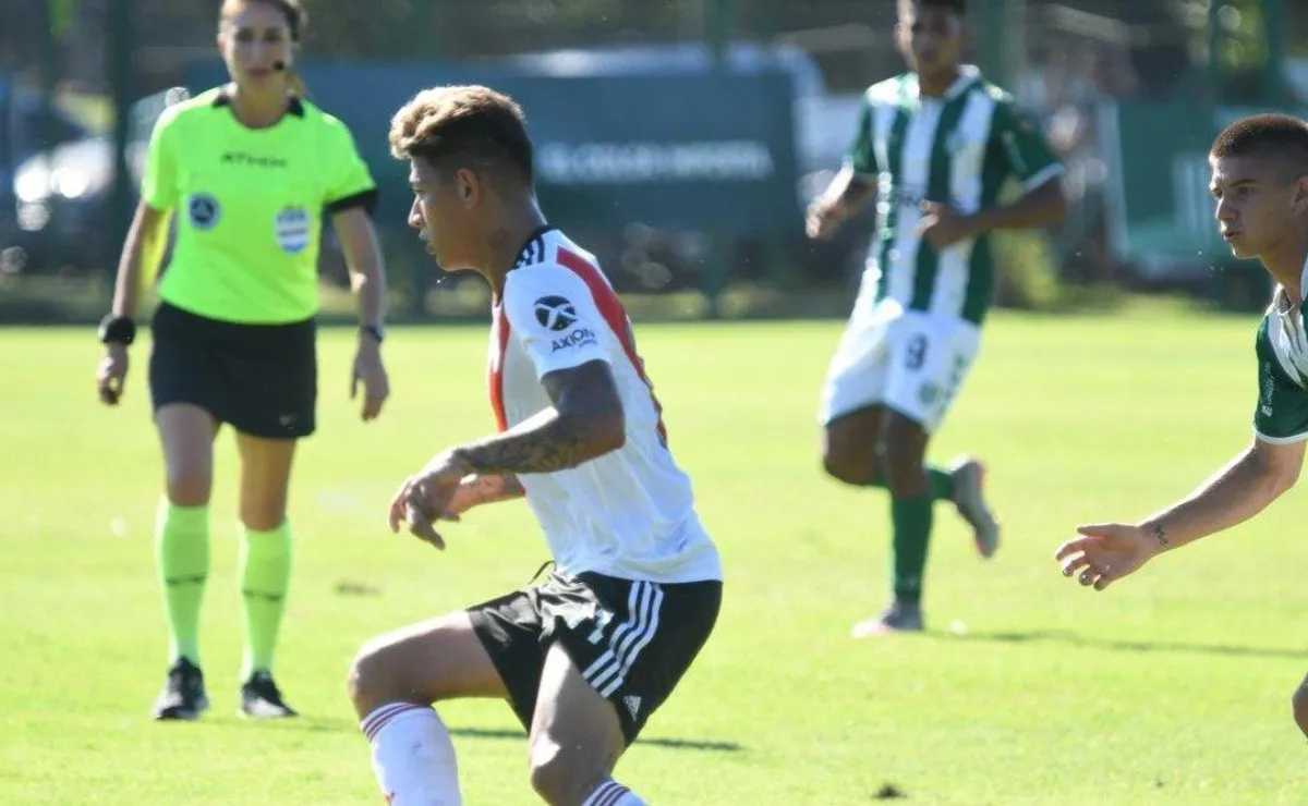 Carrascal jugó su segundo partido para la Reserva de River: en ambos fue reemplazado. (FOTO: Prensa River)