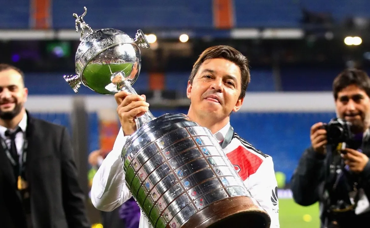 Marcelo Gallardo no sólo fue campeón en River, sino también en Nacional de Montevideo. (FOTO: Getty)