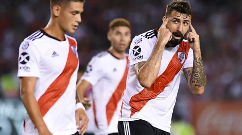 Lucas Pratto marcó el empate de River tras haber penal para el Millo.